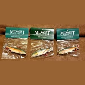 Lot of 3 SALMON FISH ORNAMENT, Christmas Ornaments